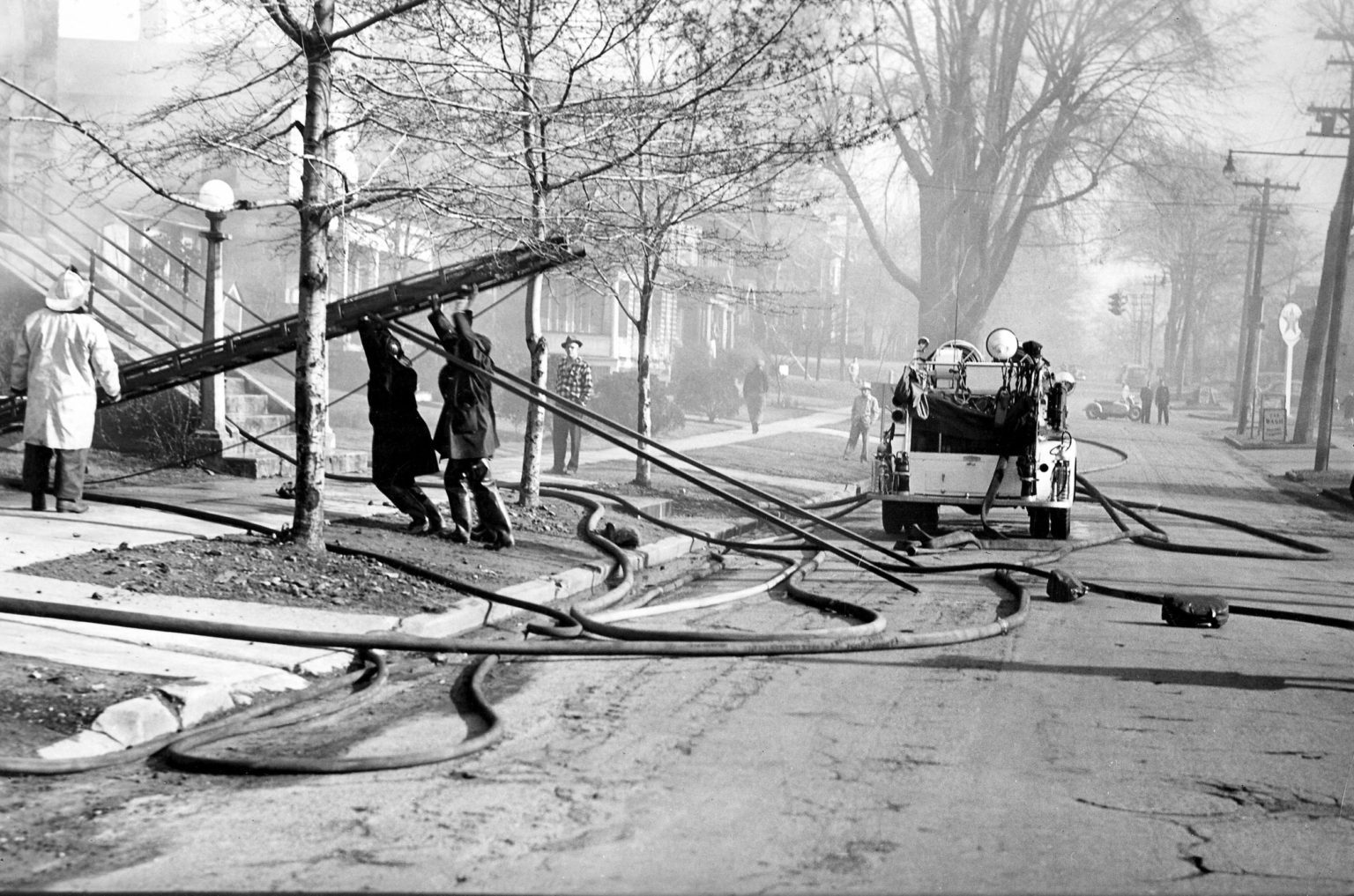 Photo of Lutheran Church Fire